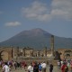 Ausflug nach Pompeji, hinter Vesuv